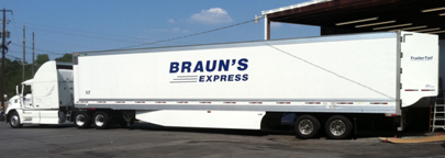 Brauns Express aerodynamic tractor-trailer