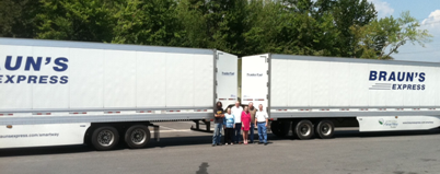 Brauns Express team with aerodynamic TrailerTail technology